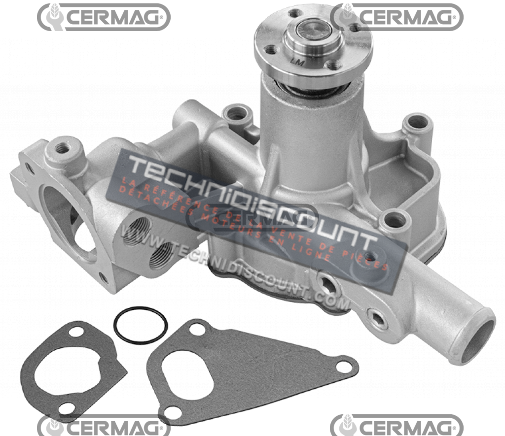 Pompe a eau moteur YANMAR 3TNE88 4TNE88 OEM  3664448M1 129001-42001 129001-42004 129001-42005 /  LANDINI MISTRAL  / VALPADANA 1500 (1998-2003) et 1600 (2002-2004) / Mc CORMICK GM TIER 1 (1998-2003) et GX TIER 1 (2002-2004)