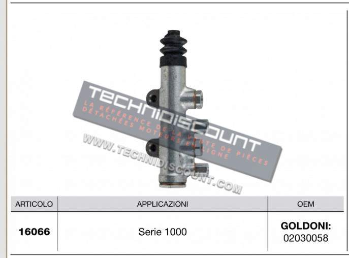 Pompe de frein - GOLDONI 02030058 (série 1000) - CERMAG 16066