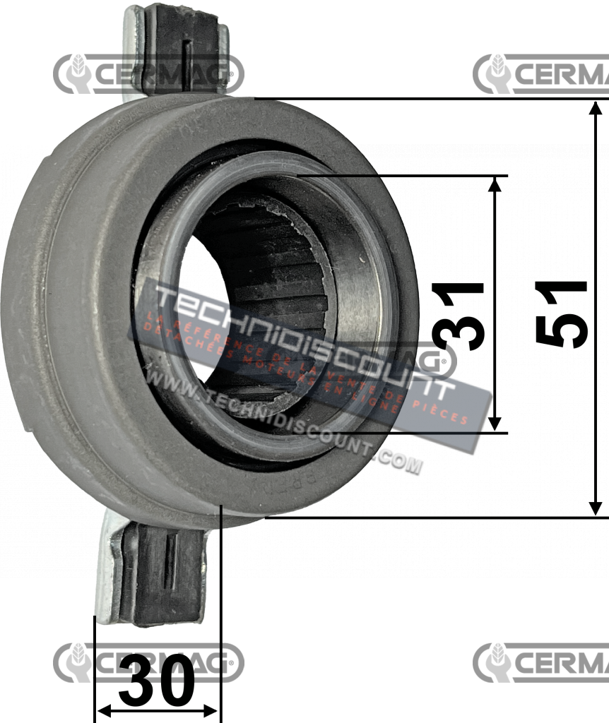 Manchon avec roulement de butée pour CARRARO ANTONIO Tigre - Country - Tigretrac OEM  5073504 - 47115006