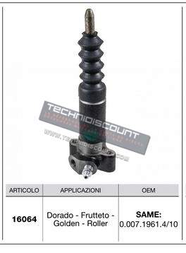 Cylindre embrayage - SAME 0.007.1961.4/10  00071961410 - CERMAG 16064