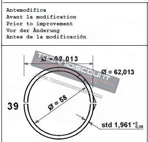 Coussinet ligne CHD LDW1503 LDW2004 LDW2004/T  LOMBARDINI Ancien Modèle 1611141 ED0016111410-S / LOMBARDINI LDW2004T - Ref. FINIMPIANTI FIN141MBSTD