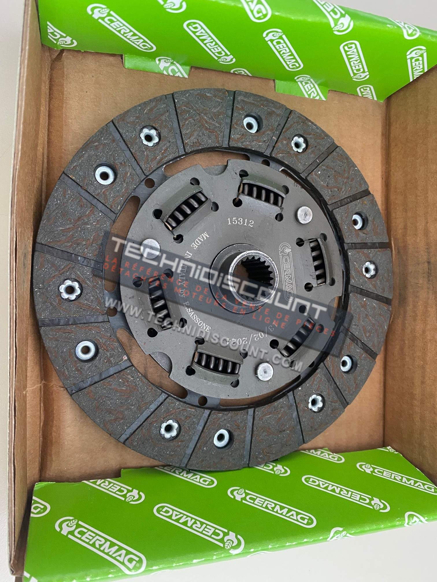 Disque Embrayage 15312 OEM BCS 599.25837 / 59925837 BCS MATRA 101 - CARRARO ANTONIO OEM 5.108.516 / 5108516 TIGRE RS ; TIGROTTO RS ; TIGRE TRANSPORTER ; TIGROTTO TRANSPORTER