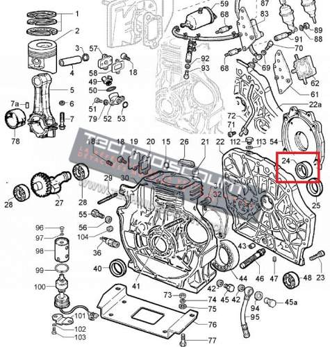 Coussinet ligne 15LD400 15LD440 LOMBARDINI 1611209 KOHLER ED0016112090-S FINIMPIANTI FIN3228MBSTD -  KOHLER KD15440 - KD15 440     KD440     KD15-440       KD15-441     KD441     15LD441