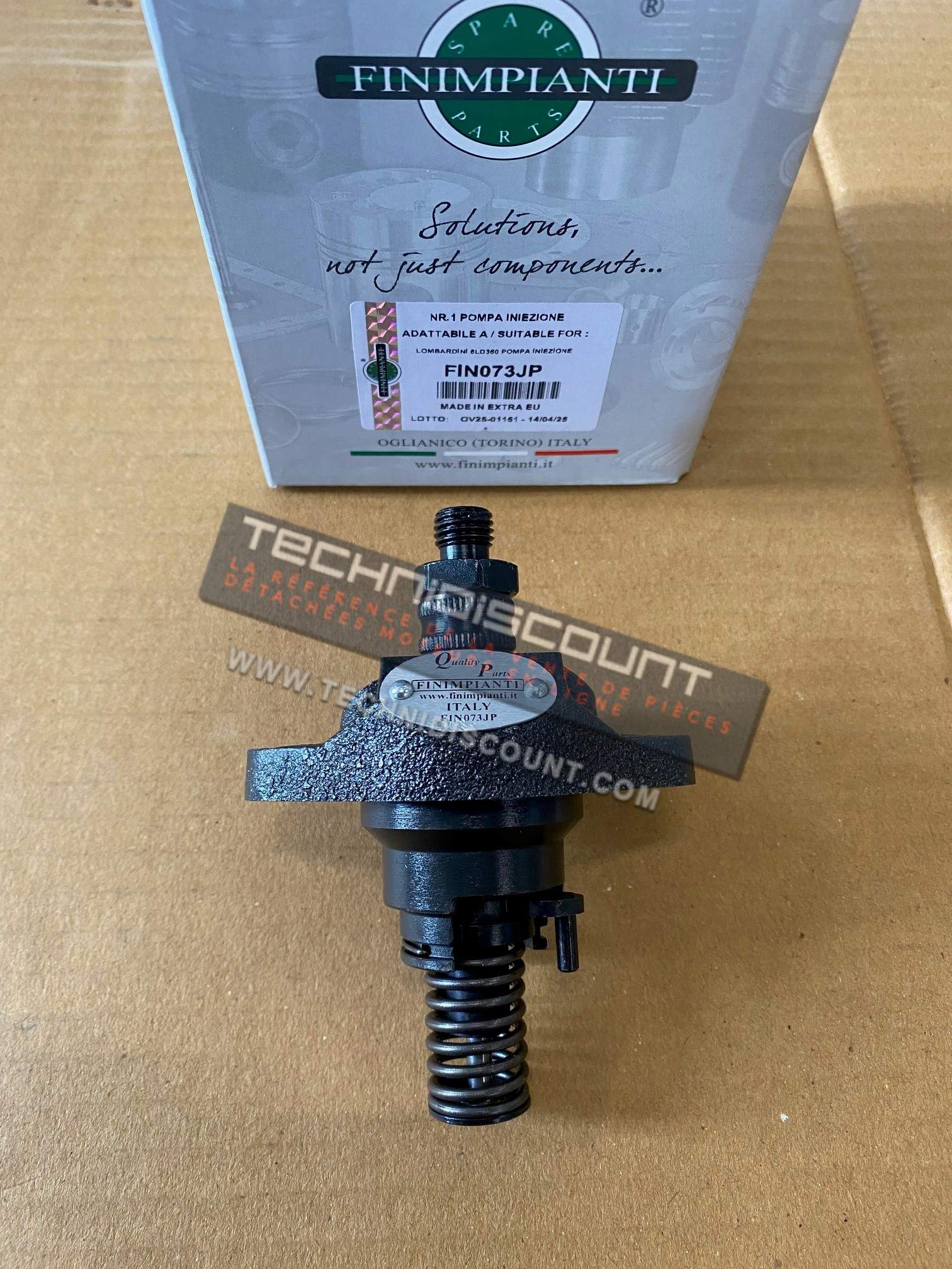 Pompe Injection 6LD360 6LD400 FINIMPIANTI  FIN073JP Equiv. LOMBARDINI 6590073 - NPFE 1Q60/7180 0414060003 787180 540.6590.073 ED0065900730-S - Ex. 540.6590.055 Ex. 540.6590.065 PFE1Q607180