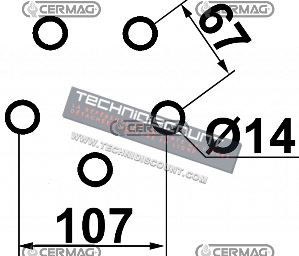 Disque de pulvériseur denté  Diamètre 560 mm Trous 5x14 mm / DISQUES POUR PULVÉRISATEUR MATÉRIEL BORO