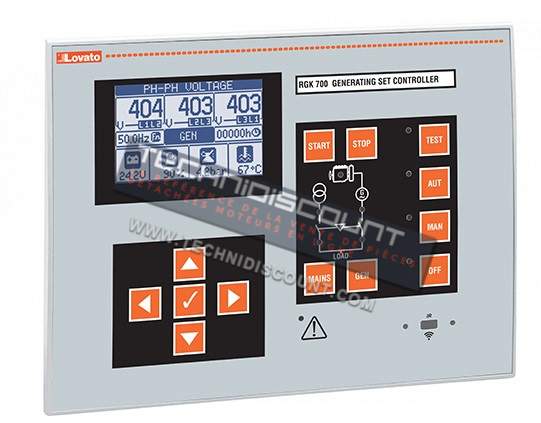 RGK700 LOVATO - Automate controle groupe électrogène lovato rgk700 - lovato rgk 700 / EAN13 : 8013975192146 / HS Code : 85389091