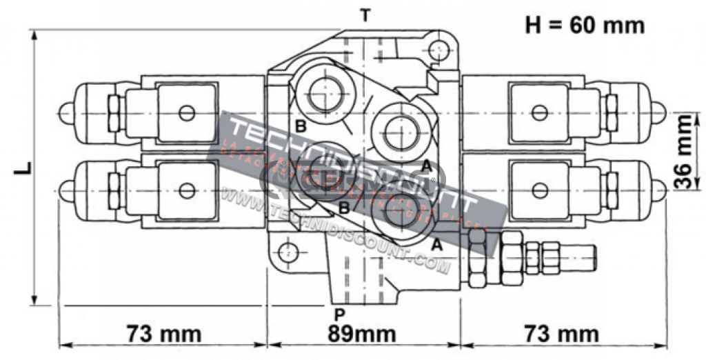 Distributeur Electrique BONDIOLI & PAVESI type MD  / ELECTRODISTRIBUTEUR 1 LEVIER 3/8 TYPE ON-OFF