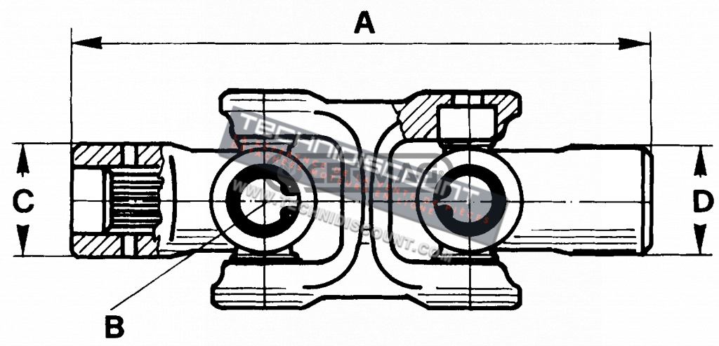 Cardan PASQUALI OEM 600.103.0 / CERMAG 30801