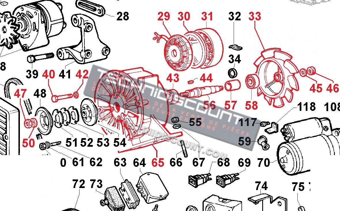 Groupe soufflerie LOMBARDINI 9718199 KOHLER ED0097181990-