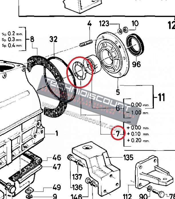 Cales laterale HR692HT VM298 VM1052SU 1053 SU VM23B VM MOTORI 21650005A