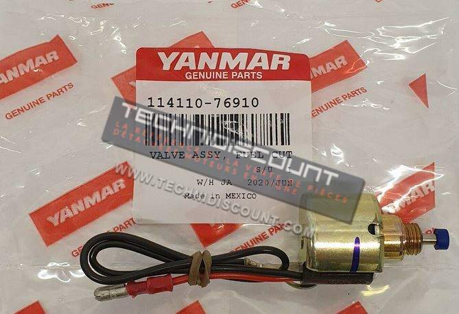 Electrovanne YANMAR 114110-76910 VALVE ASSY, FUEL CUT SOLENOID YANMAR L100N5...