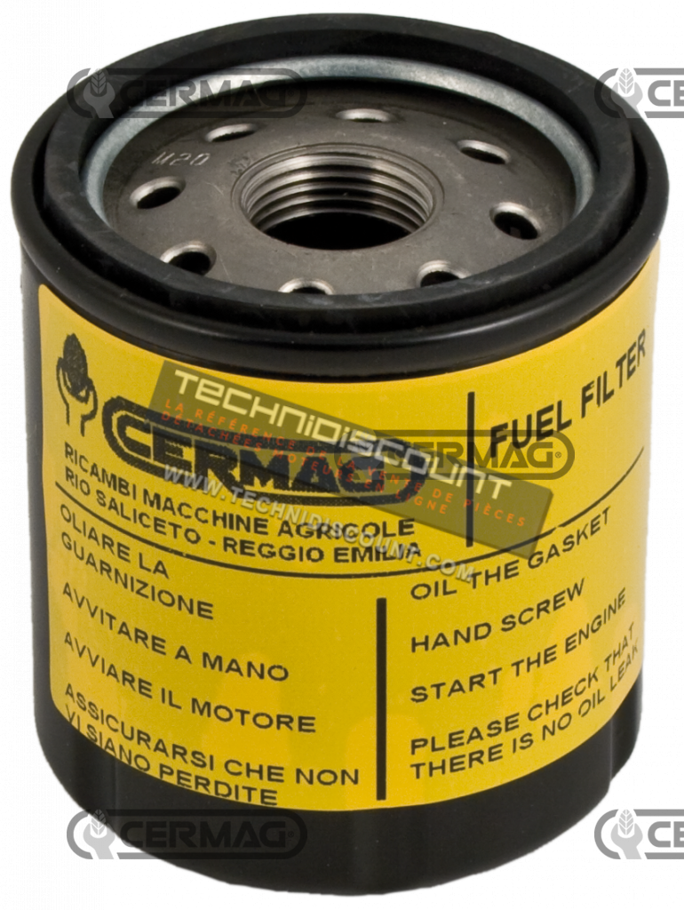 Filtre Gasoil CERMAG 12521 - OEM 15221 , 43080 , 15221-43081 , KUBOTA 15221-43170 , 70000-43081 ; YANMAR 129470-55700 , 129470-55701 ; LANDINI 3677987M1 , 84557062 , 9978051 , 3677987M2