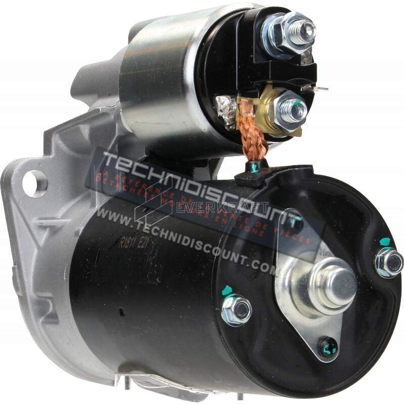 Demarreur 12V 1,1kw EVERKRAFT SBE1186 Equivalent BOSCH 0001107024 REMY DRS8110 MAHLE MS359 LOMBARDINI 5840246 ED0058402460-S KOHLER