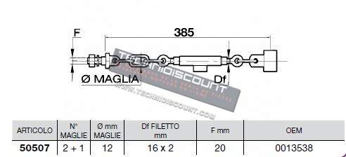 Stabilisateur pour tracteurs GOLDONI - GOLDONI OEM 0013538