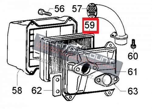 Filtre Air 3LD510 3LD511 6LD260 6LD325 6LD326 6LD401 6LD435 LOMBARDINI 2175134 / ED0021751340-S