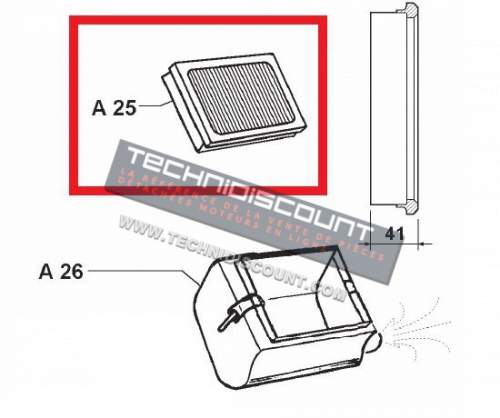 Filtre Air FOCS LDW502 LDW602 LDW903 FOCS LOMBARDINI DEUTZ F2M1008 F3M1008 ED0021751640-S