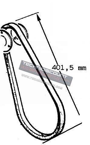 Courroie 8LD600- 8LD665-2 11LD525-3 11LD635-3  LOMBARDINI (803mm - t/m > 2000) 2440034 ED0024400340-S