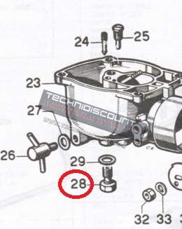 Gicleur maxi comp. LA400 D. 0,94 INTERMOTOR LOMBARDINI 999-4125-27 - KOHLER ED0041250270-S / GETTO MAX LA 400 D. 0,94