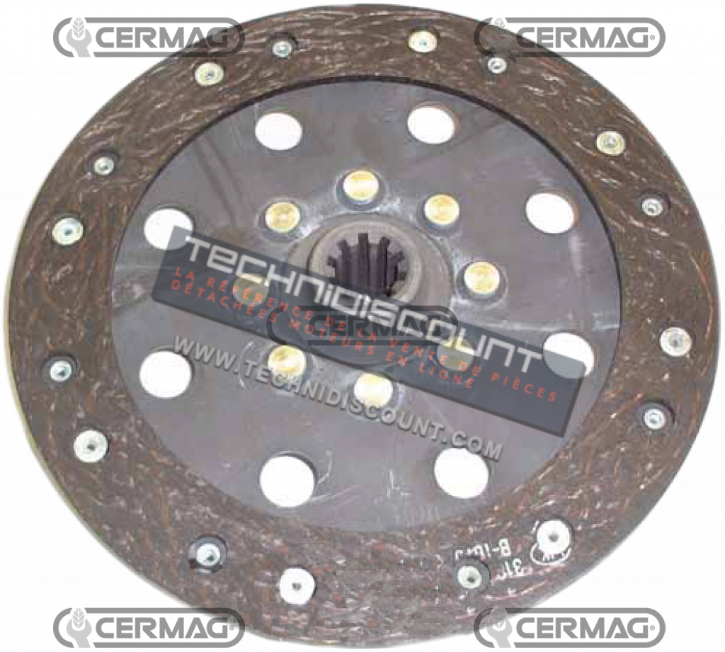 Disque Embrayage SAME Delfino 32/35 ; Vigneron 35-45 OEM 150.2213.3 ; 0.008.4806.3 ; 0.015.6384.3 / CERMAG 15224 / Ø212x152x4mm Z.10 Ø23xØ18