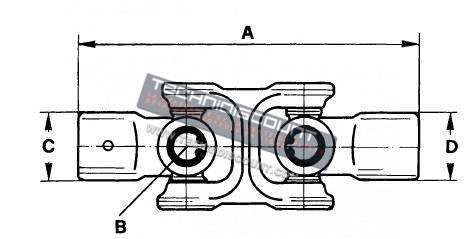 Joint de cardan complet - PASQUALI 862.003.0 (30790) ou 389.031.0 (30791) ou 862.104.0 (30753) ou 600.103.1 (30751)