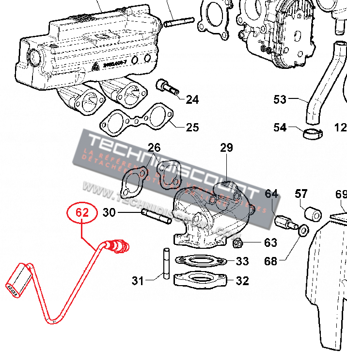 Sonde lambda LOMBARDINI KOHLER ED0080891010-S - LOMBARDINI LGW523 MPI