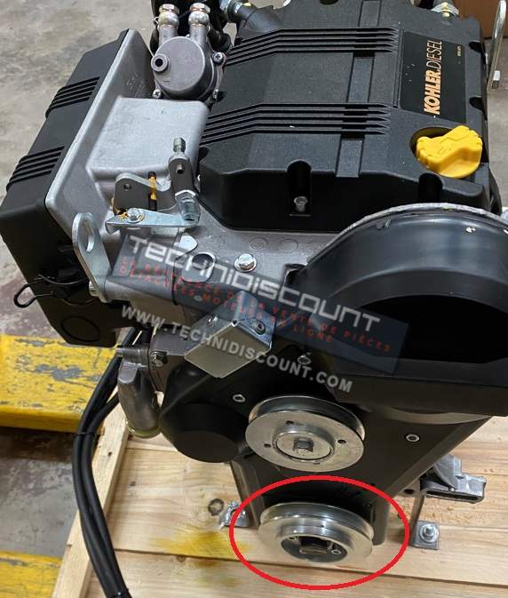 Poulie vilebrequin FOCS LDW502 LDW602 LDW702 LDW903 LOMBARDINI 7051143 KOHLER ED0070511430-S