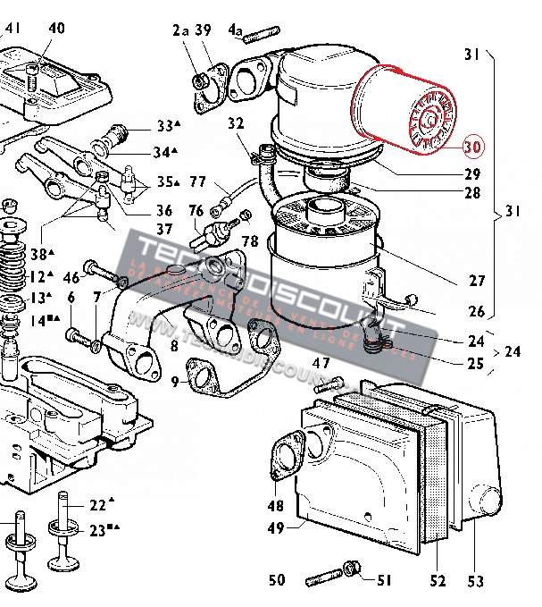 Prefiltre air 25LD330-2 25LD425-2 LOMBARDINI MD150 MD170 MD190 ED00670R0140-S / 670R.014