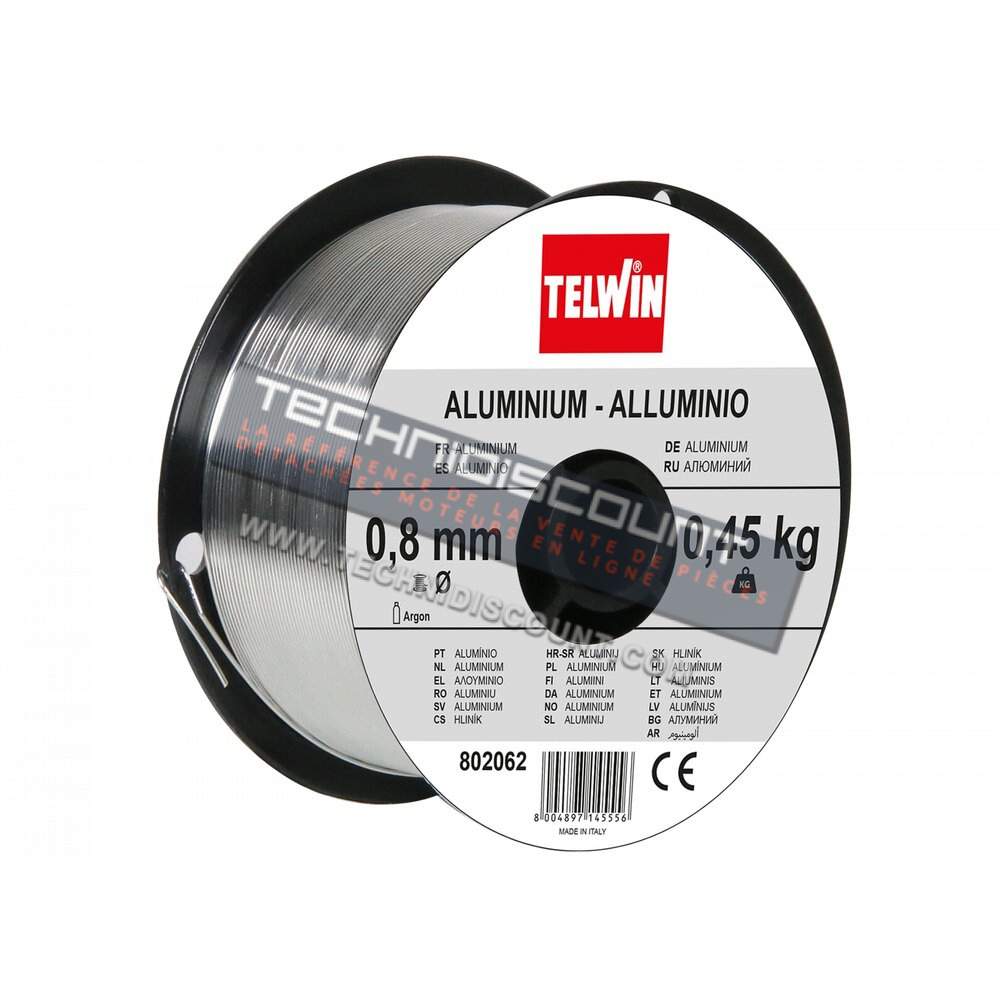 Bobine de fil de soudage aluminium / BOBINE FIL ALMG5 0,8 MM 0,45 KG