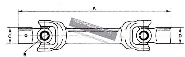 Joint cardan complet - PASQUALI 600.104.1 (CERMAG 30752) ou 600.104.0 (CERMAG 30797)