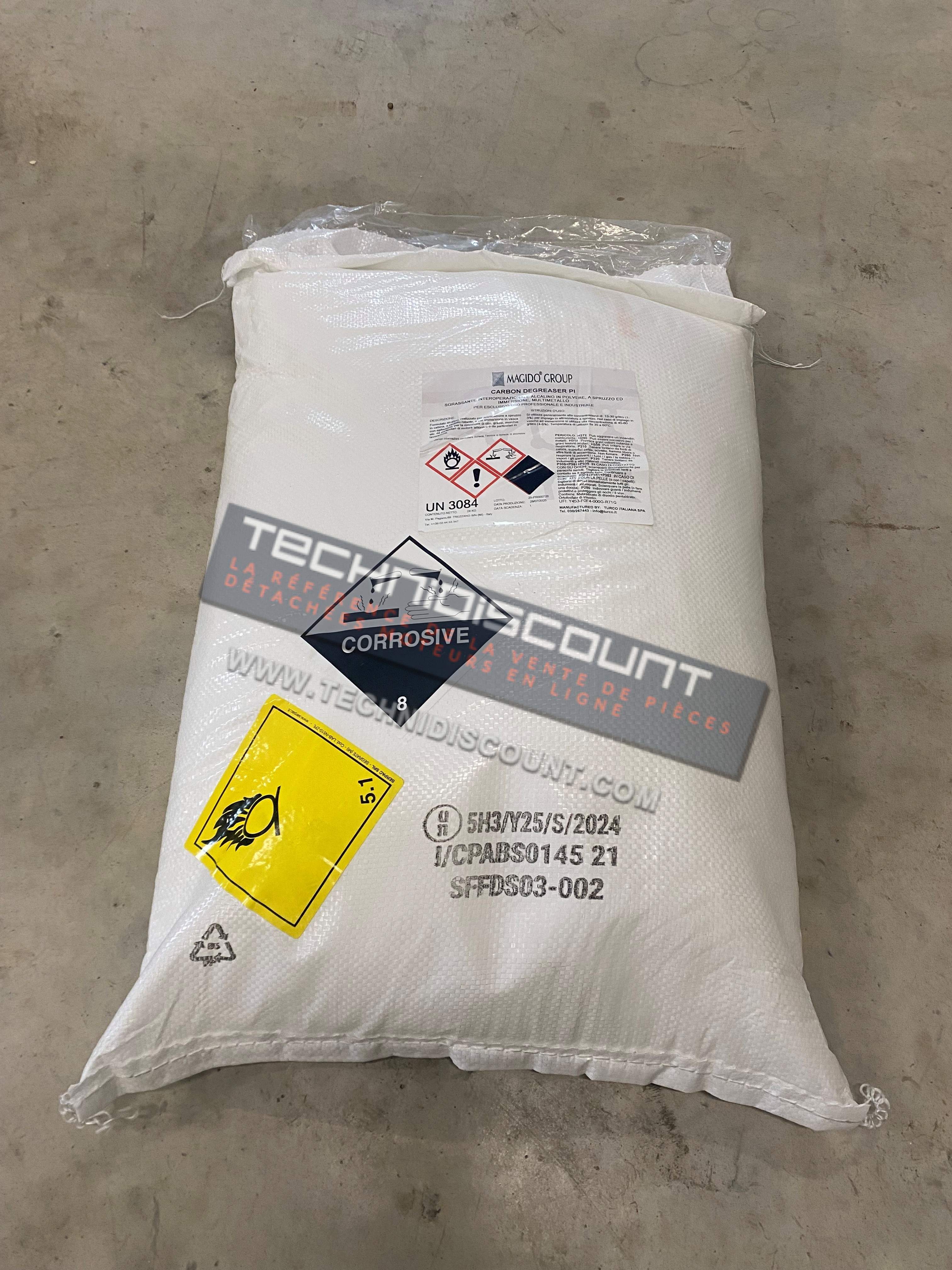 Lessive MAGIDO machine industrielle MAGIDO Group CARBON DEGREASER PI MAGIDO® Group - Remplace AGGRESSOL A40 DETERGENTE ALCALINO