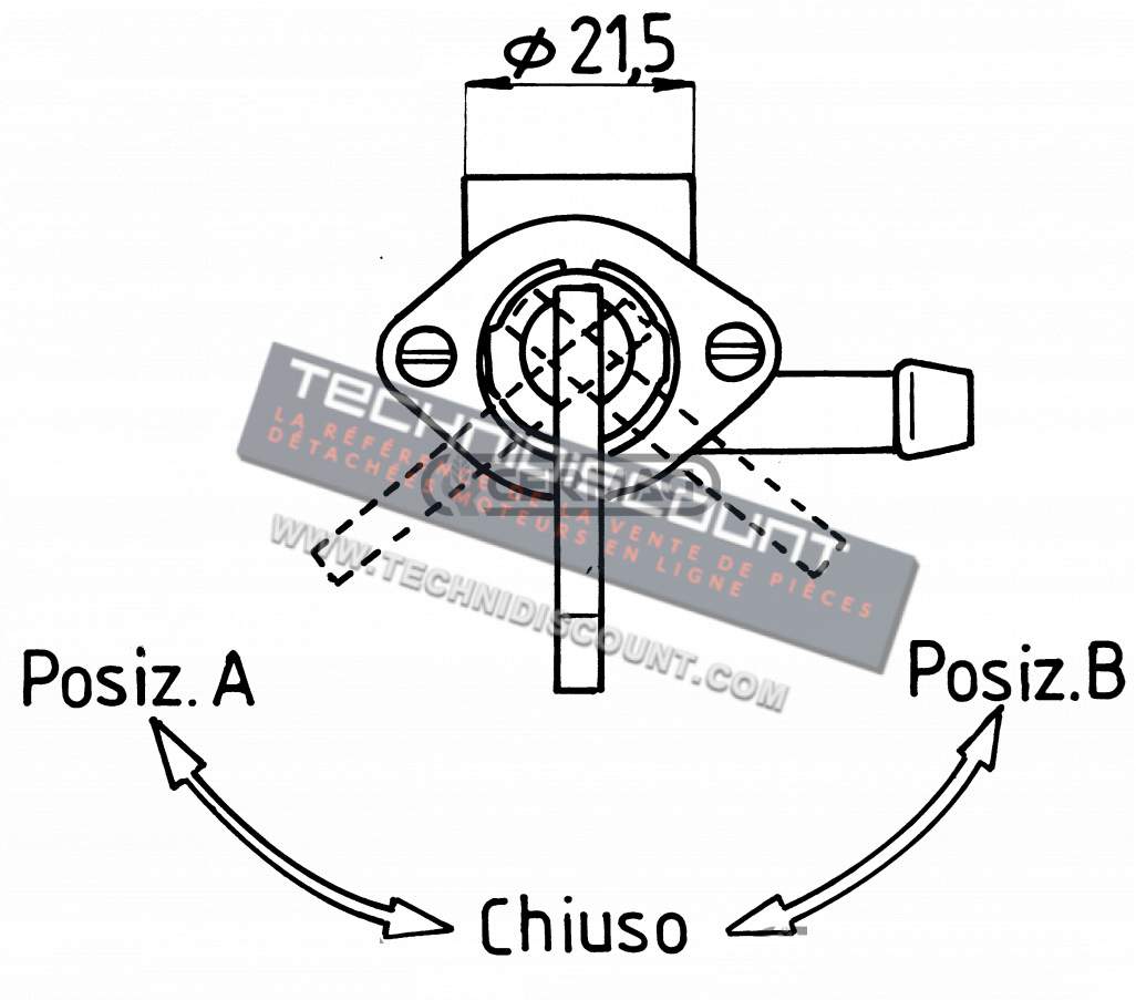 Robinet réservoir LA400 LA490 LOMBARDINI INTERMOTOR 7755063 (1er montage) ED0077550630-S