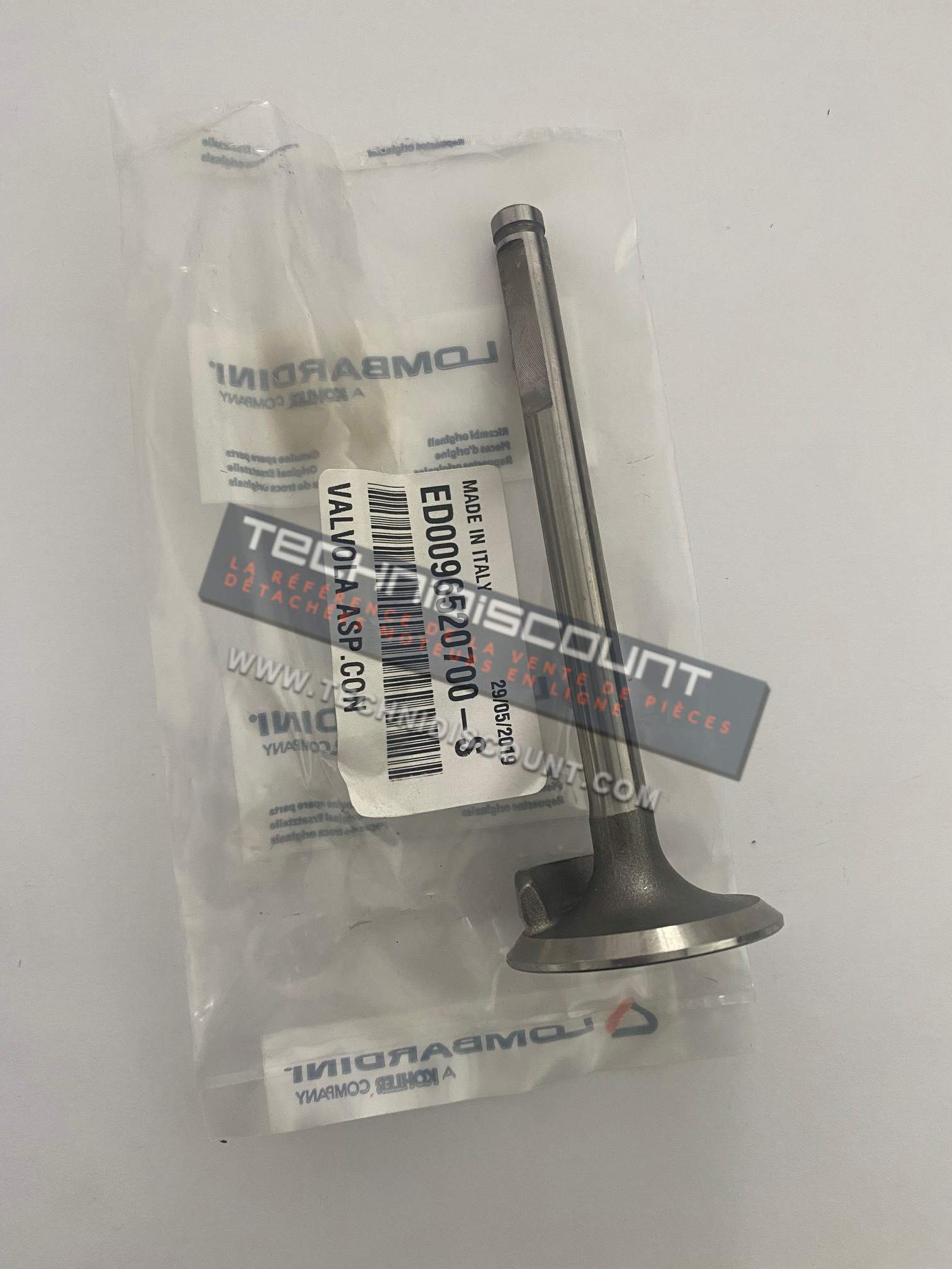 Soupape admission DVA460 DVA515 DVA920 DVA1030 DVA1550 SLANZI 9652070 KOHLER ED0096520700-S Ex. 44.22.36