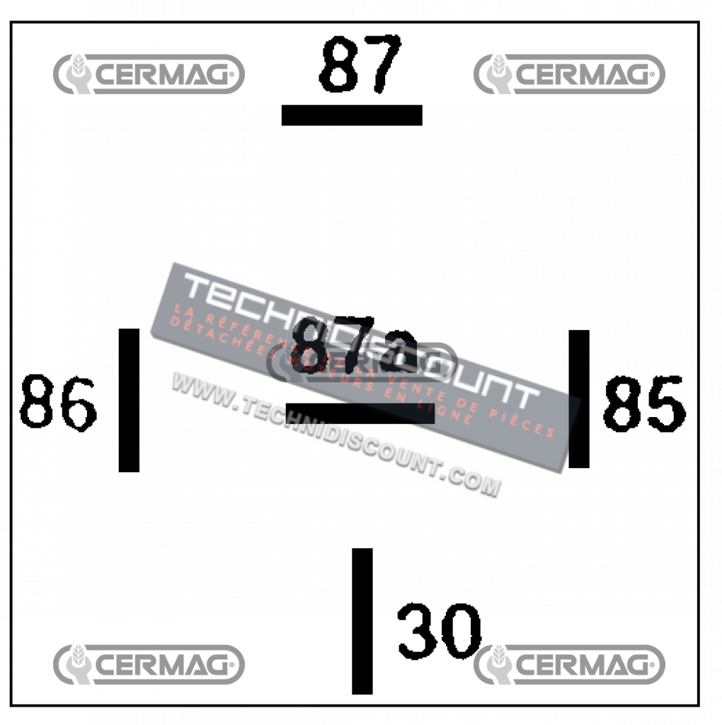 Relai 12V - 40/30A COBO 18-0224-0000 / 18-0224-0000-01 / 18.0224.0000 / 1802240000 / Ref. Boite COBO 1027089