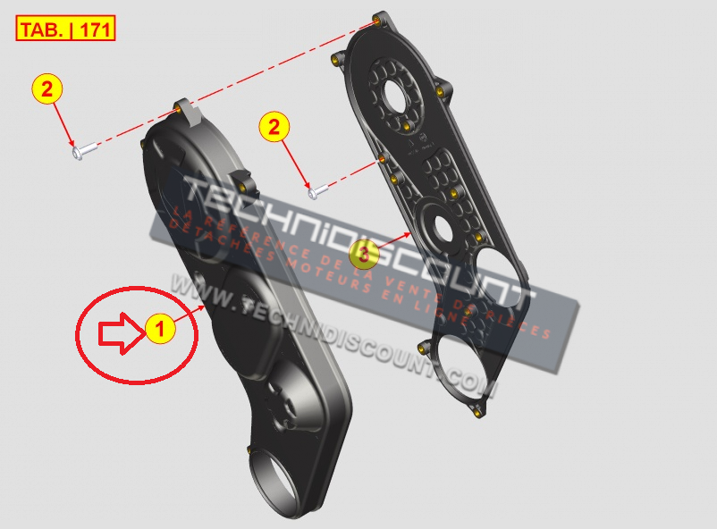 Protection courroie superieur 6927467 LOMBARDINI LDW442 LDW492 ED0069276470-S