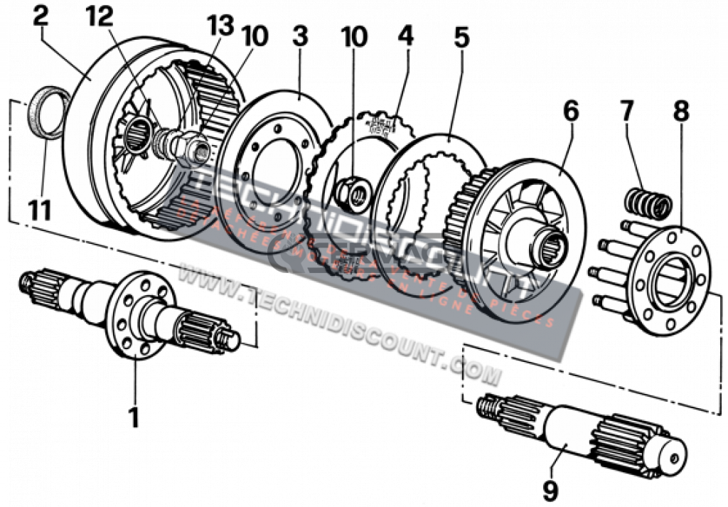 EMBRAYAGE DE DIRECTION - OEM 568525 FIAT NEW HOLLAND 70C 80C 100C AD7 FL8 FL8C