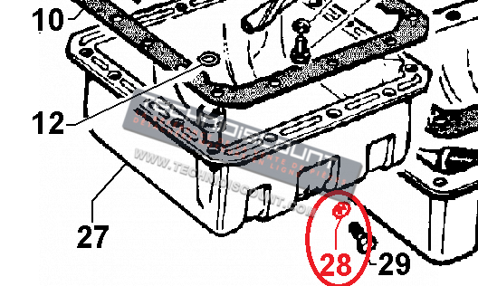 Bouchon de vidange voiture sans permis Lombardini Focs Progress DCI