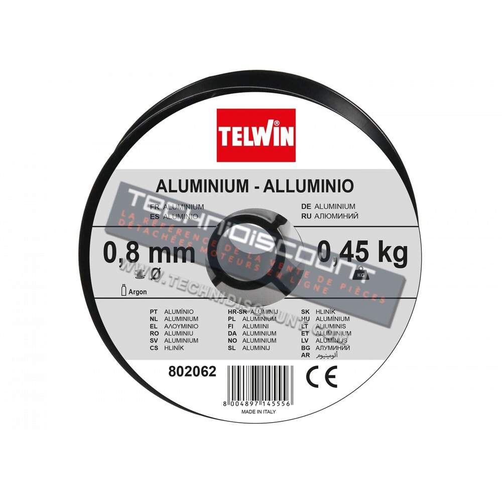 Bobine de fil de soudage aluminium / BOBINE FIL ALMG5 0,8 MM 0,45 KG