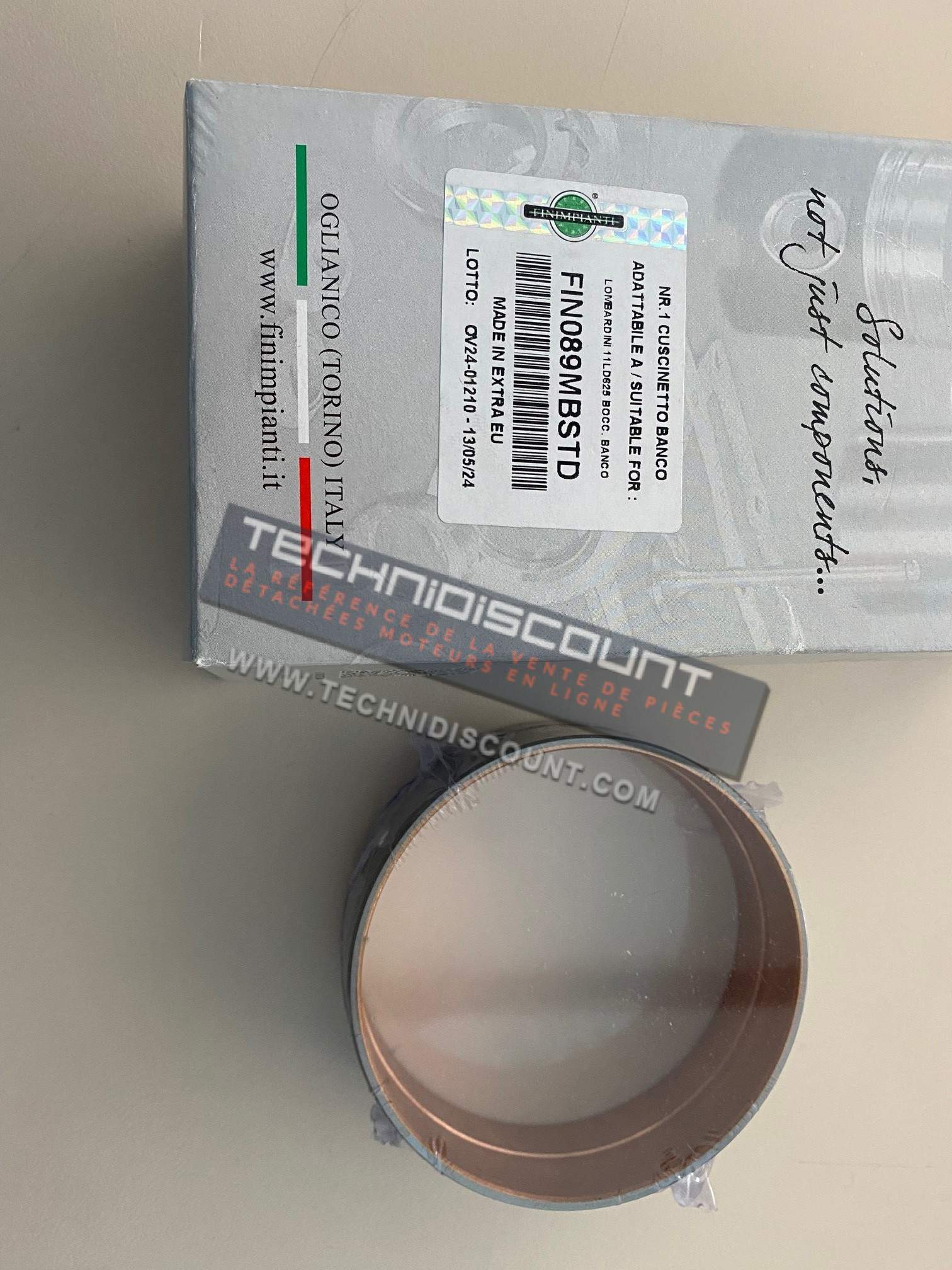 Bague Vilebrequin / Coussinet coté volant 11LD535-3 11LD625-3 11LD626-3 LOMBARDINI SP420 RUGGERINI 1611.089 KOHLER ED0016110890-S FIN089MBSTD