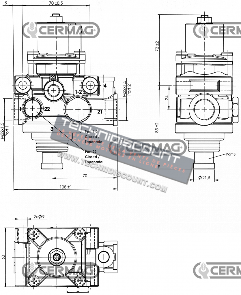 Regulateur de pression OEM AL156404 JOHN DEERE