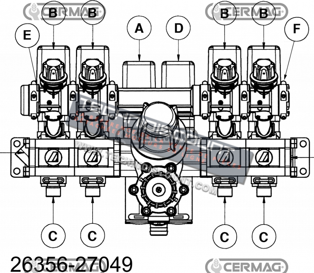 Motoreducteur serie 463 R=1:125 Base jaune - ARAG 8650901