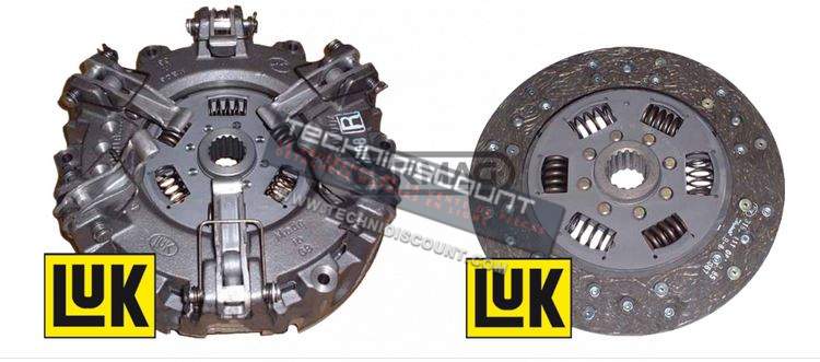 Kit embrayage LANDINI MISTRAL 40 MISTRAL 45 MISTRAL 50 LANDINI 4202165M91 - 87291158- 9976054- 623306509 Dual 230/230 LUK