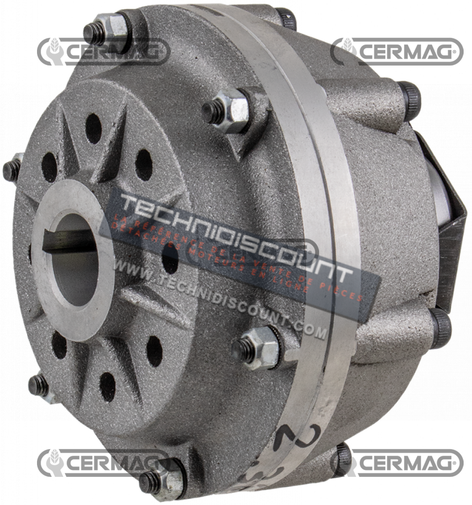 Embrayage BERTOLINI Motocoltivatore serie 406 (moteur HONDA / BRIGGS & STRATTON) Ø103x84,5mm Arbre 19,5mm Z.8 15x12 CERMAG 15713