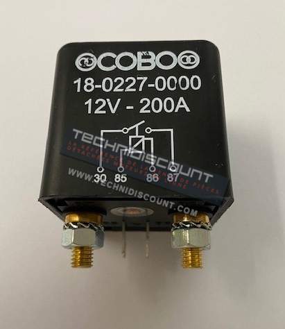 Relai 12V 200A COBO 18-0227-0000 ; 1802270000 ; 18.0227.0000 Remplace COBO AV.18.0010 - OEM P7P48101002