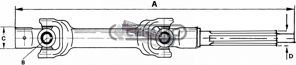 Cardan PASQUALI OEM 985.226.0 / CERMAG 31445