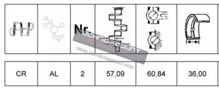 Coussinet bielle VM 22DA/SL / FIN015CR_STD