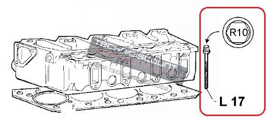 Vis de culasse CHD LDW1503 LDW1603 LDW2004 LDW2204 CHD LOMBARDINI 1862091 / KOHLER ED0018620910-S Modèle R10