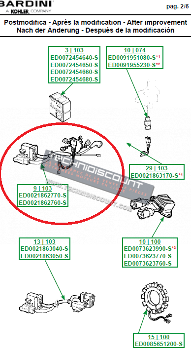 Cable LOMBARDINI 2186276 KOHLER ED0021862760-S