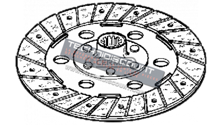 Disque d'embrayage Ø184x127x3.8 - 10 cannelures Ø22xØ18mm / PGS - POLENTES - VALPADANA