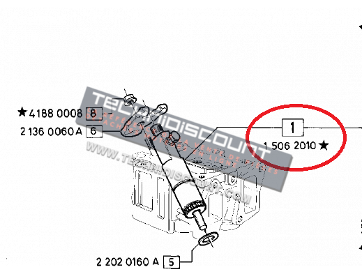 Injecteur STANADYNE 780722 VM Motori 15062010F -  VM Motori SUN 4105 & SUN 6105 (code moteur VM Motori 69A & 71A)