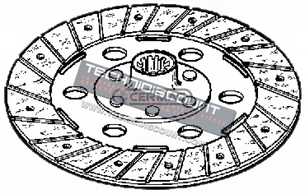 Disque embrayage VALPADANA 4RM 6000 - 4RM 6060 OEM VALPADANA  109917 - 117426 - NIBBI BRUNI 344 - Ø216x152 Z.18 Ø35xØ31